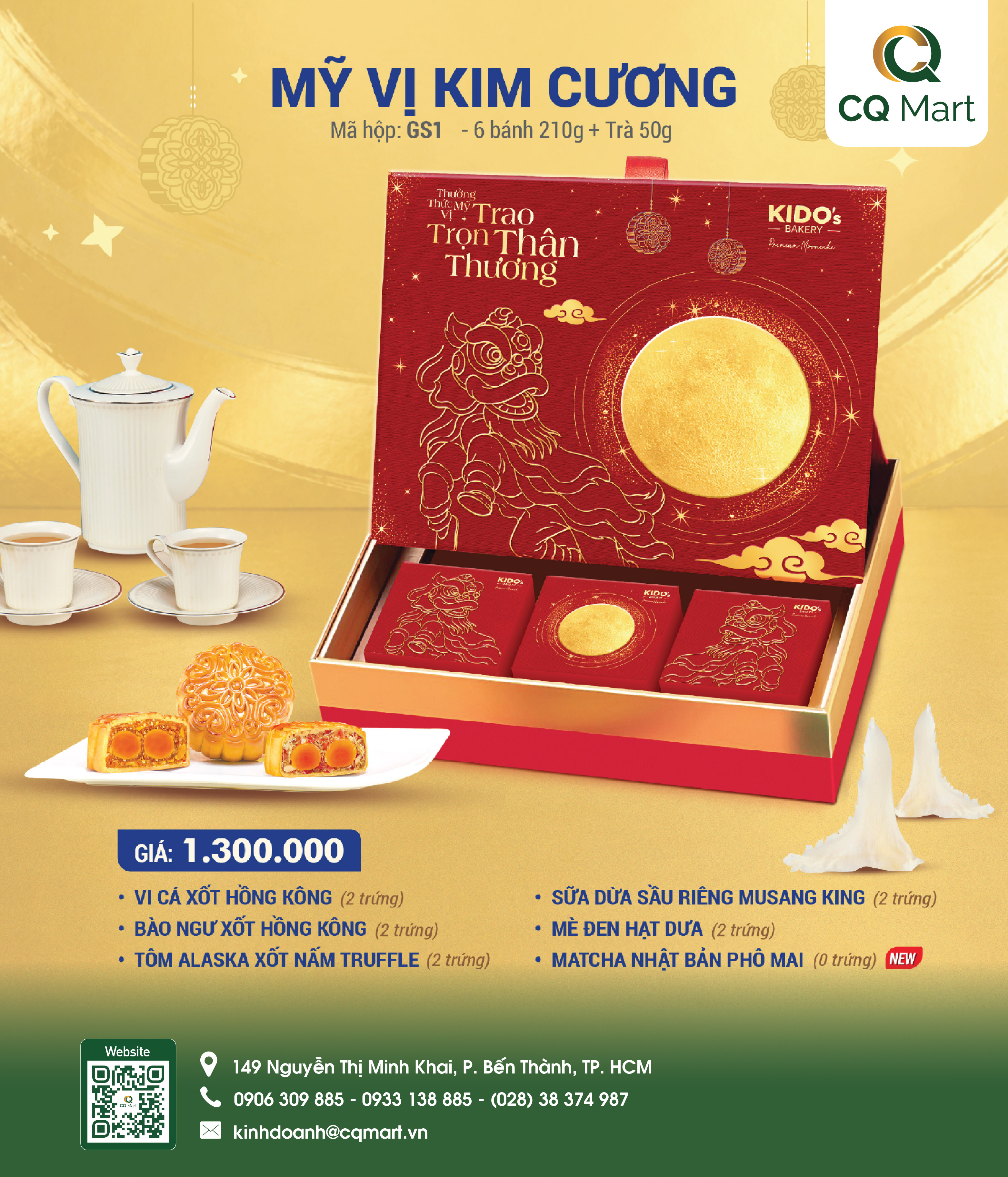Bánh trung thu Kido - Mỹ Vị Kim Cương