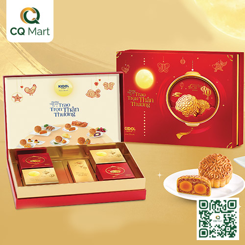 Bánh trung thu Kido - Mỹ Vị Thịnh Vượng Đỏ