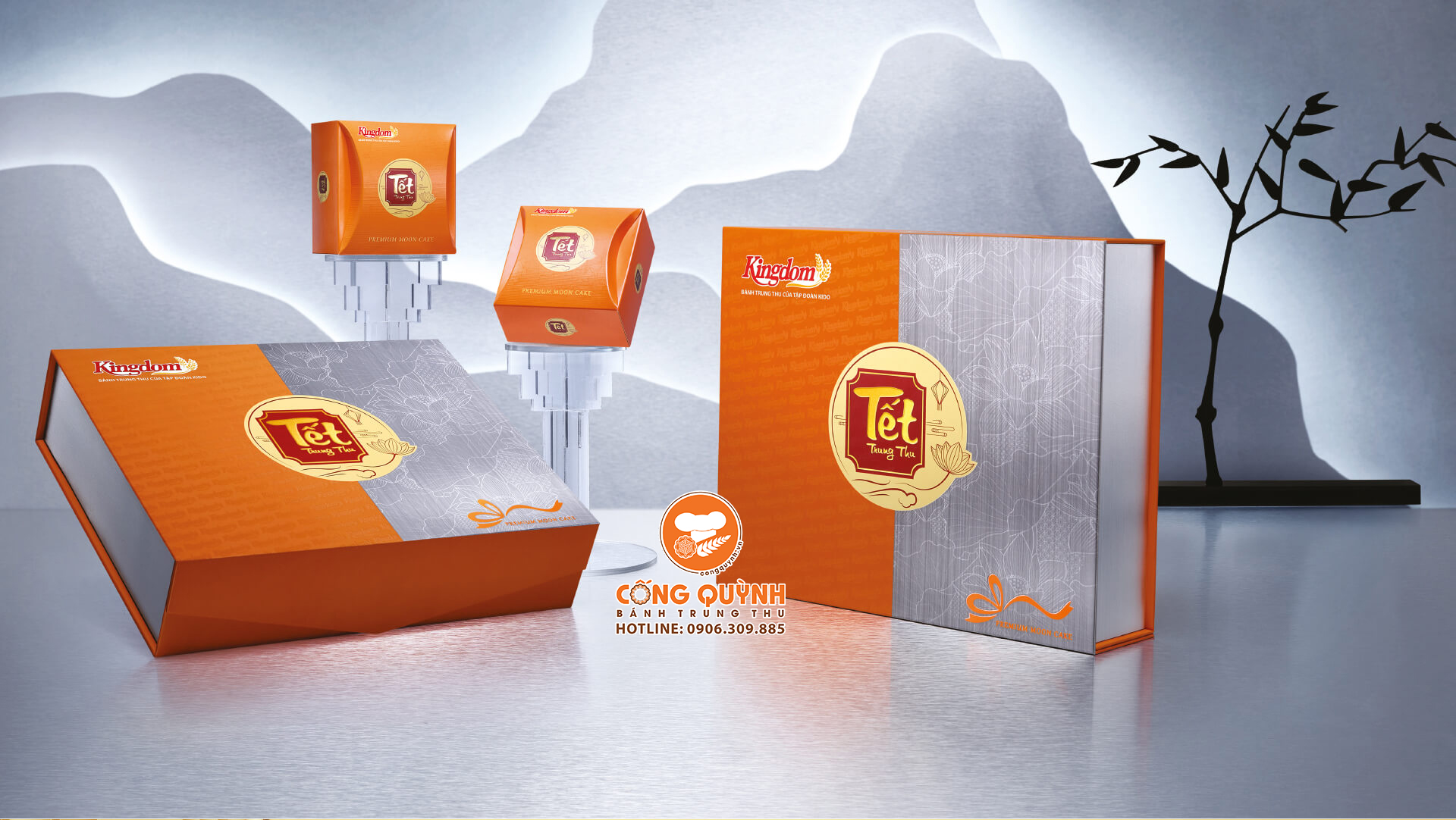 Bánh trung thu KingDom Platinum 1 Hộp 6 Bánh