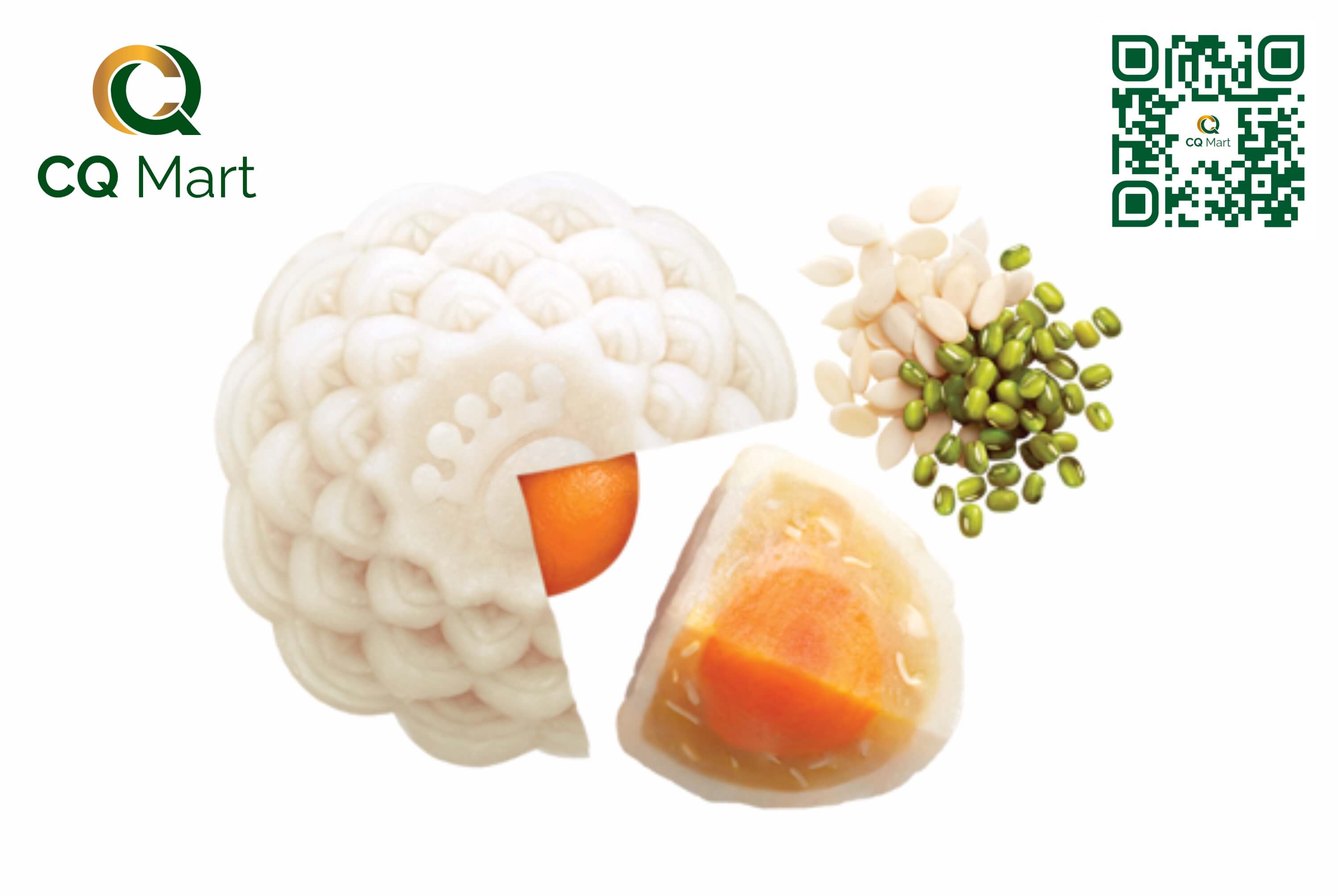 Bánh trung thu Kinh Đô Dẻo Đậu Xanh Hạt Dưa