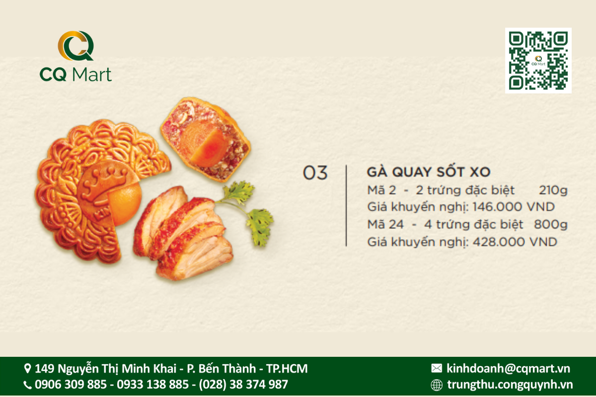 Bánh trung thu Kinh Đô Gà Quay Sốt X.O