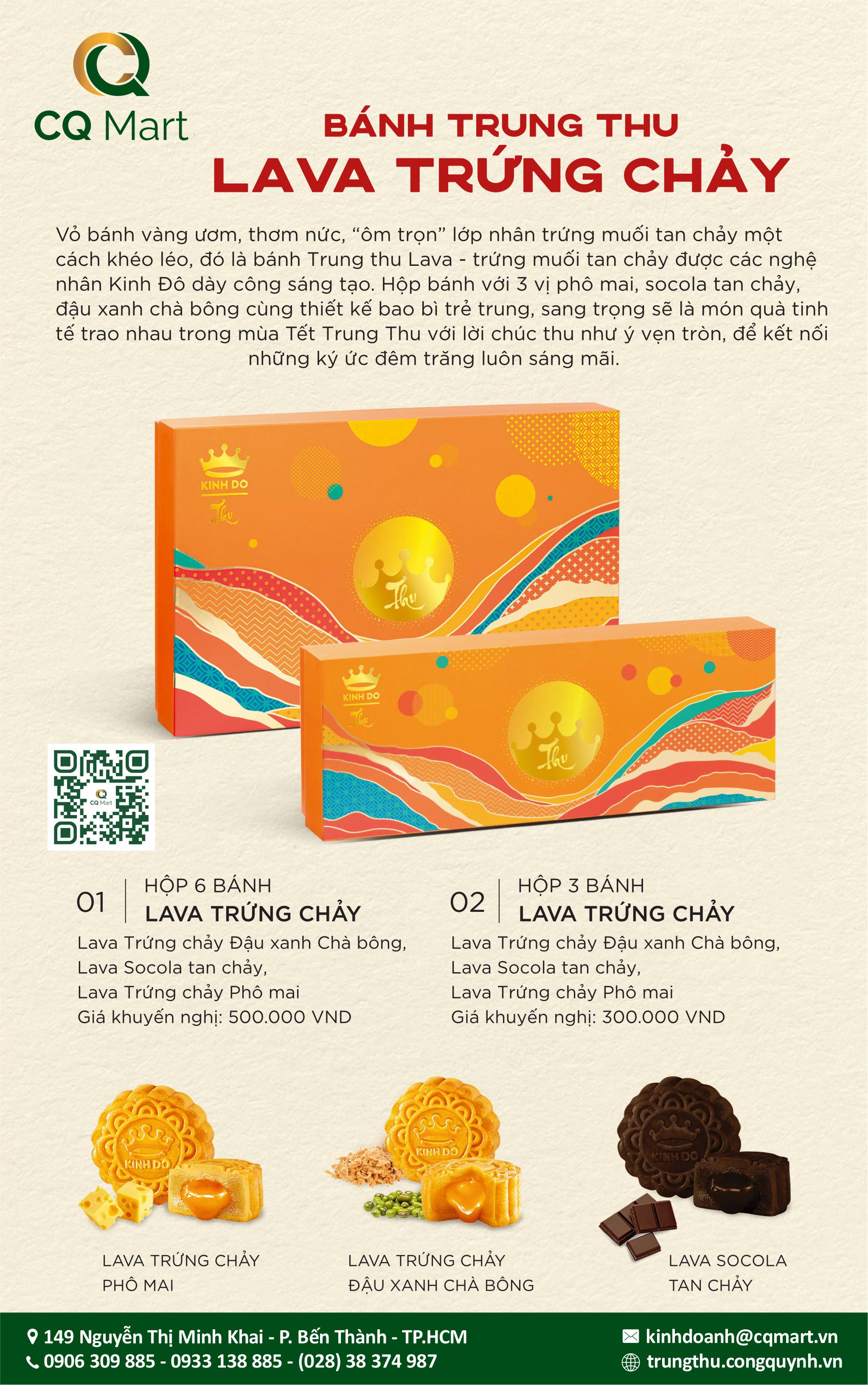 Bánh Trung Thu Kinh Đô Hộp Lava Trứng Chảy