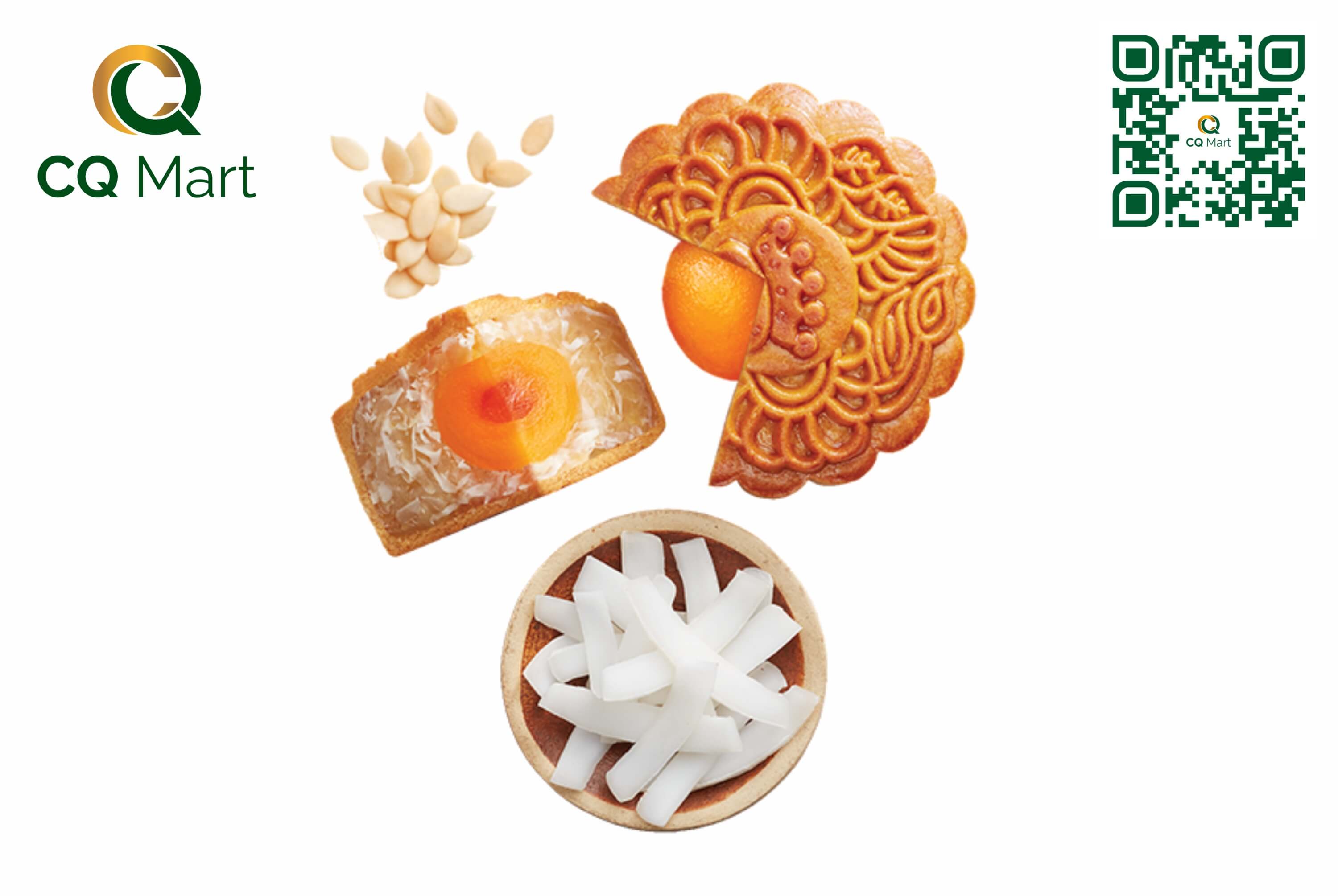 Bánh trung thu Kinh Đô Sữa Dừa Hạt Dưa