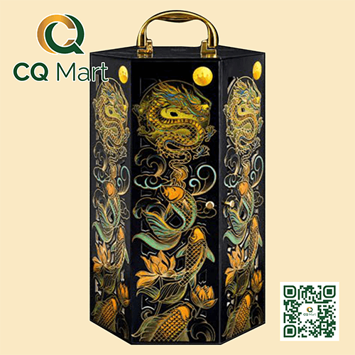 Bánh trung thu Kinh Đô Trăng Vàng Black N Gold 2025 - Hộp 4 bánh