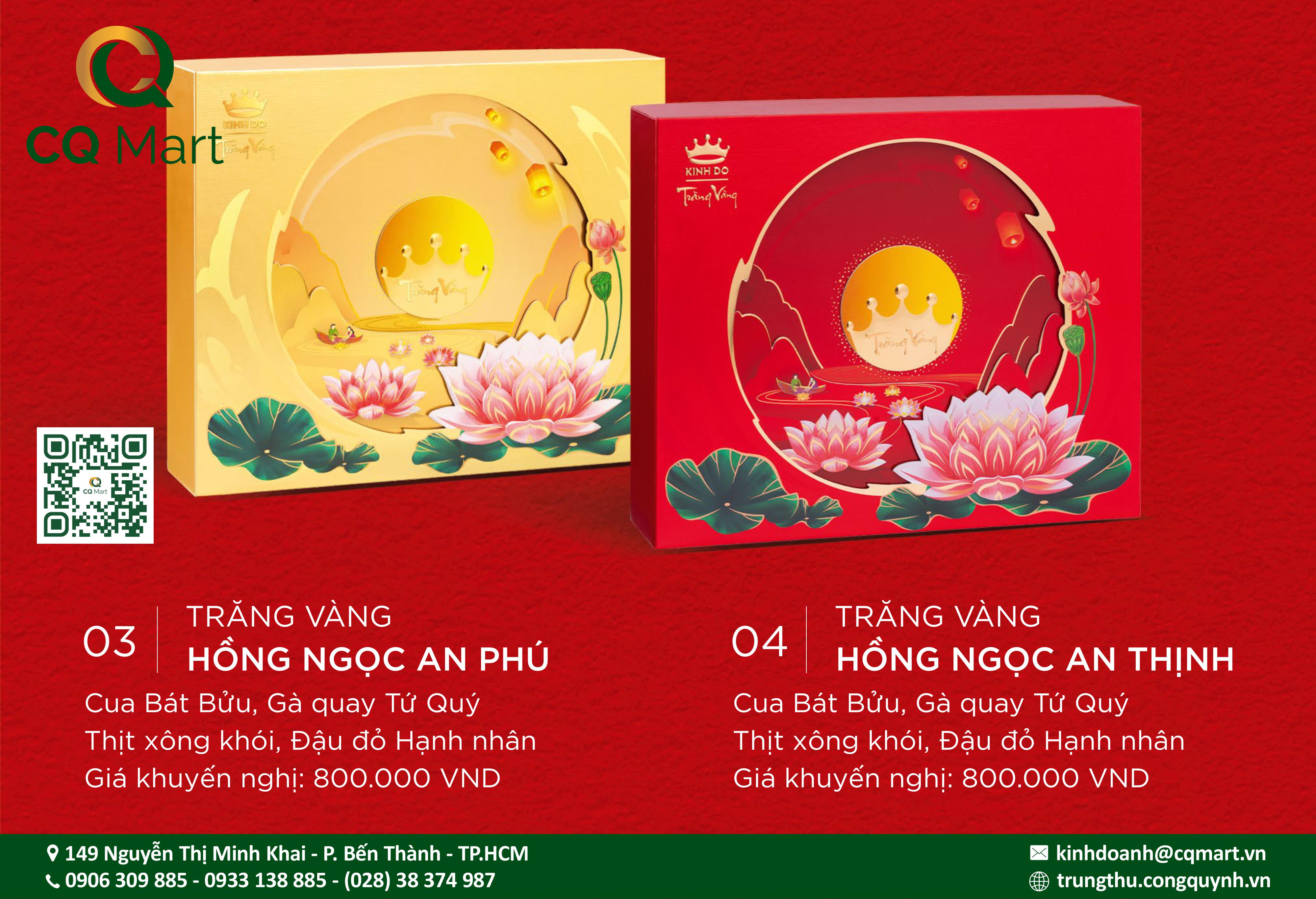Bánh trung thu Kinh Đô Trăng Vàng Hồng Ngọc Đỏ 2025 An Thịnh