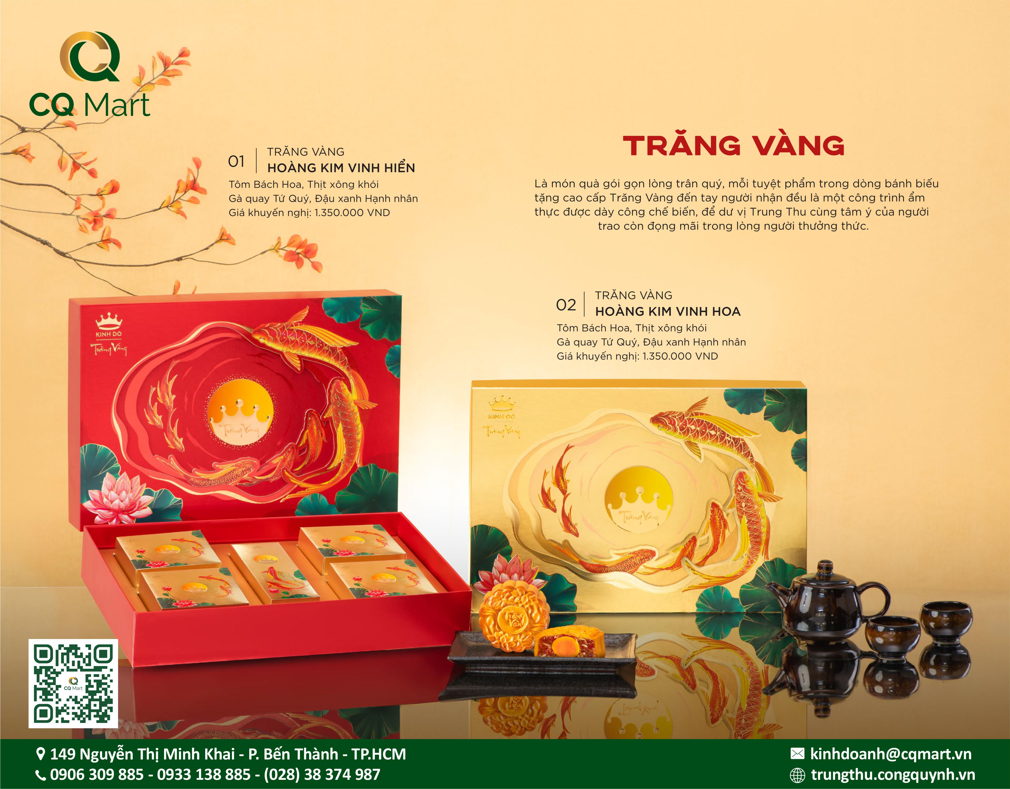 Bánh trung thu Kinh Đô Trăng Vàng Hoàng Kim Đỏ Vinh Hiển