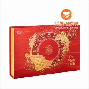 Bánh trung thu Kinh Đô Trăng Vàng Hoàng Kim Đỏ 2021 (Vinh Hiển)
