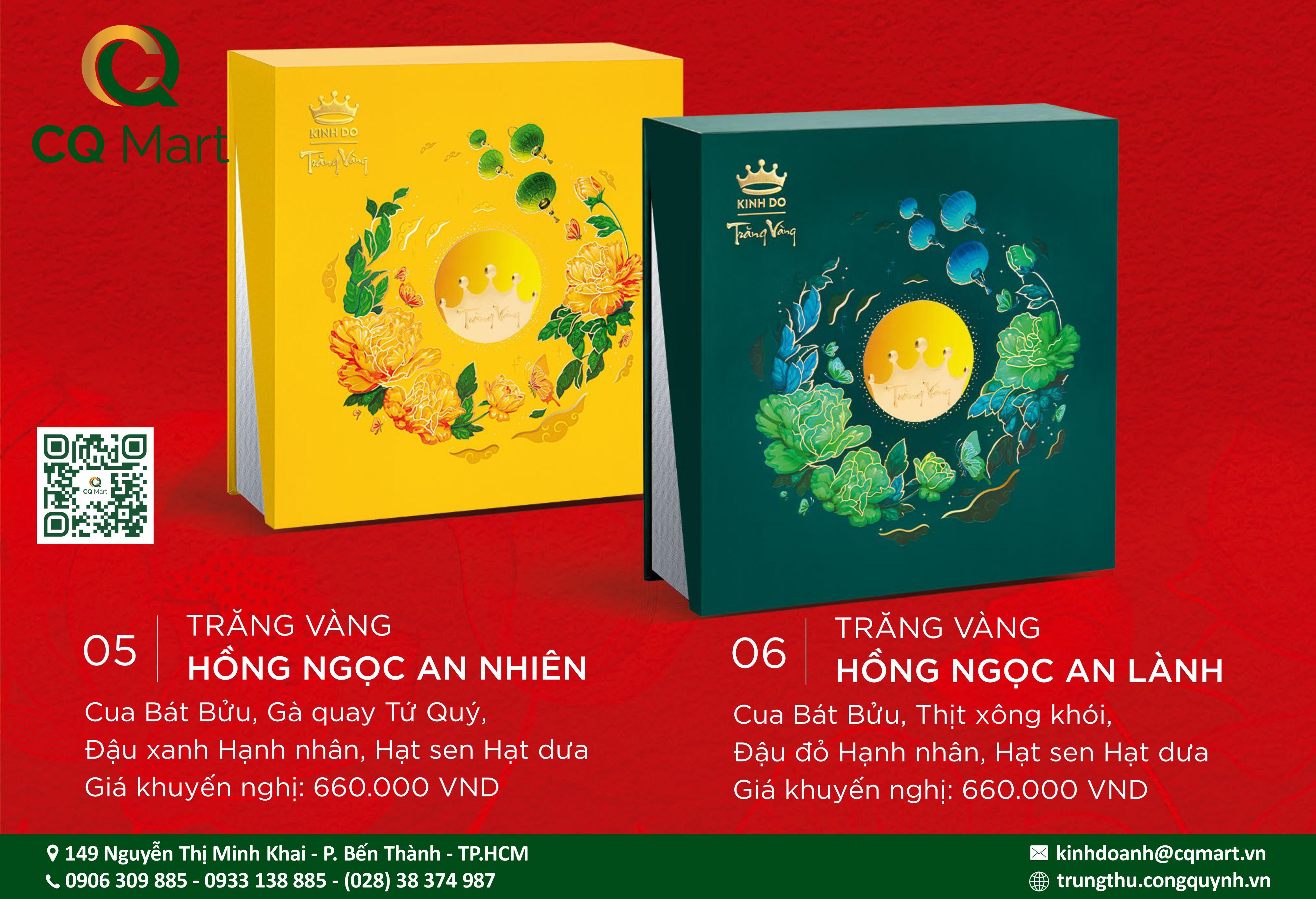 Bánh trung thu Kinh Đô Trăng Vàng Hồng Ngọc An Lành