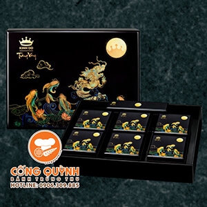Bánh trung thu Kinh Đô Trăng Vàng Black N Gold 2023 - Hộp Sơn Mài