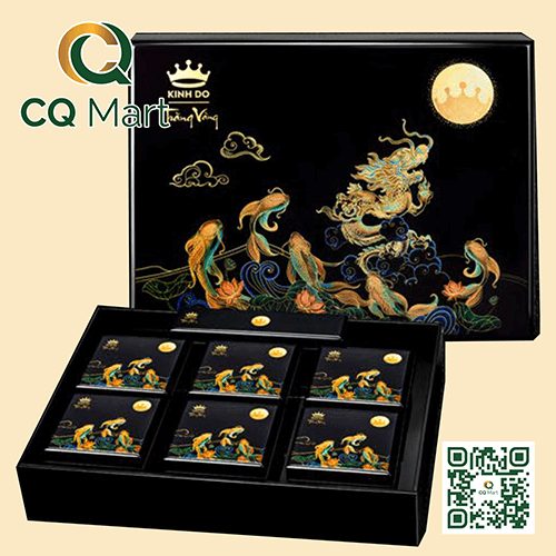 Bánh trung thu Kinh Đô Trăng Vàng Black N Gold 2025 - Hộp Sơn Mài
