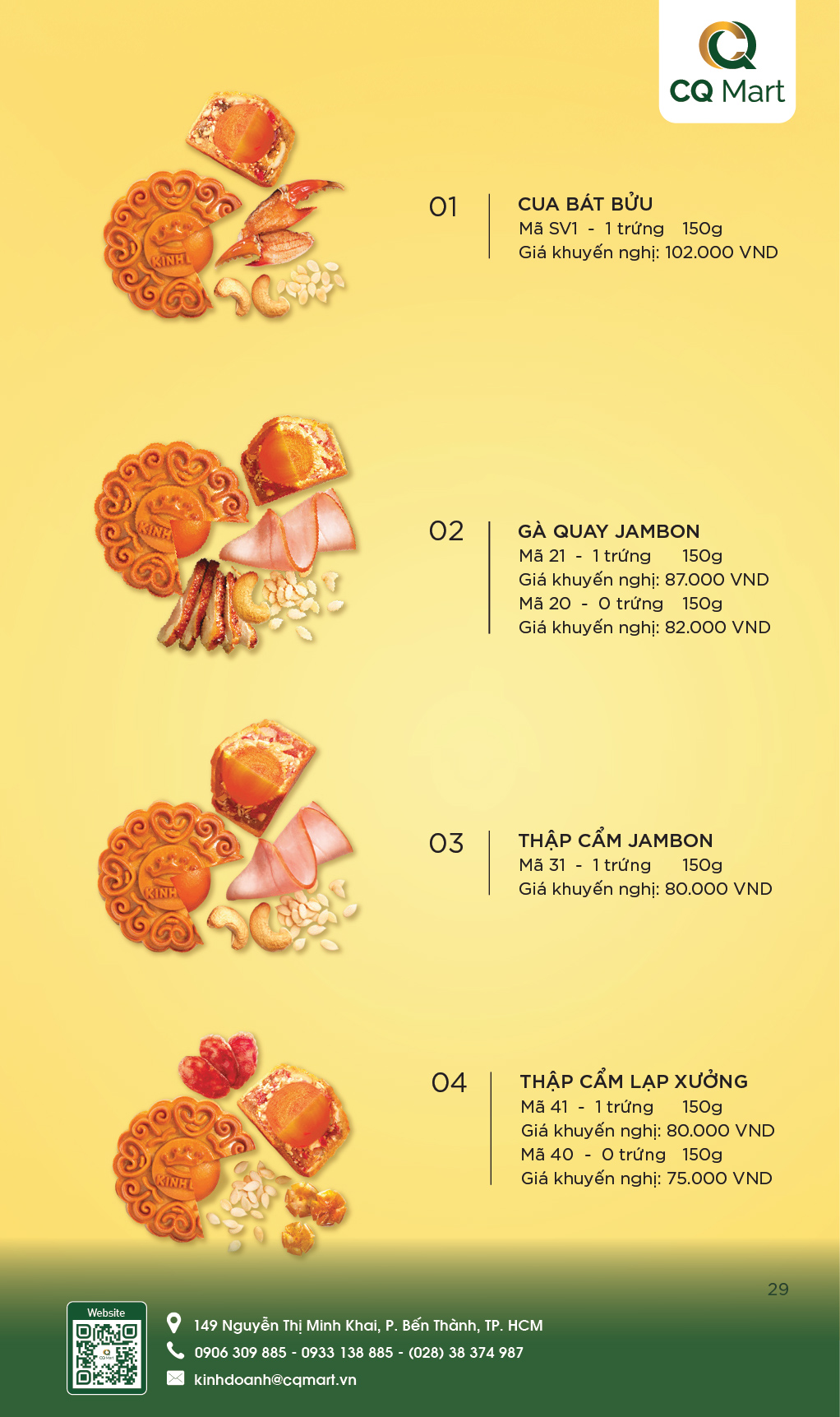 Bánh Trung Thu Kinh Đô - Hộp 4 Bánh Nhỏ