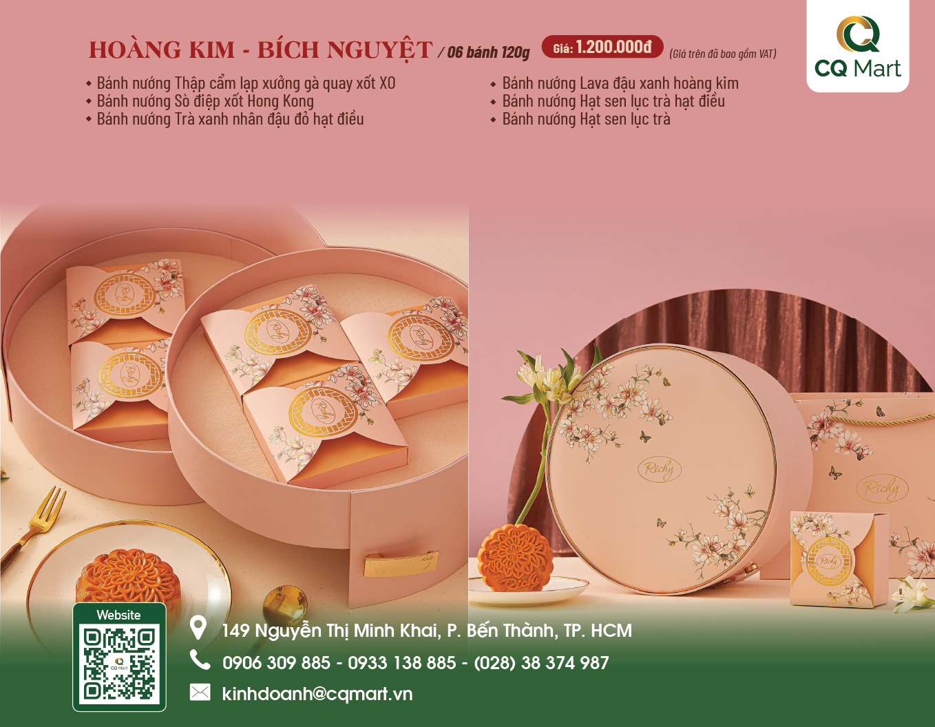 Bánh trung thu Richy Hoàng Kim - Bích Nguyệt