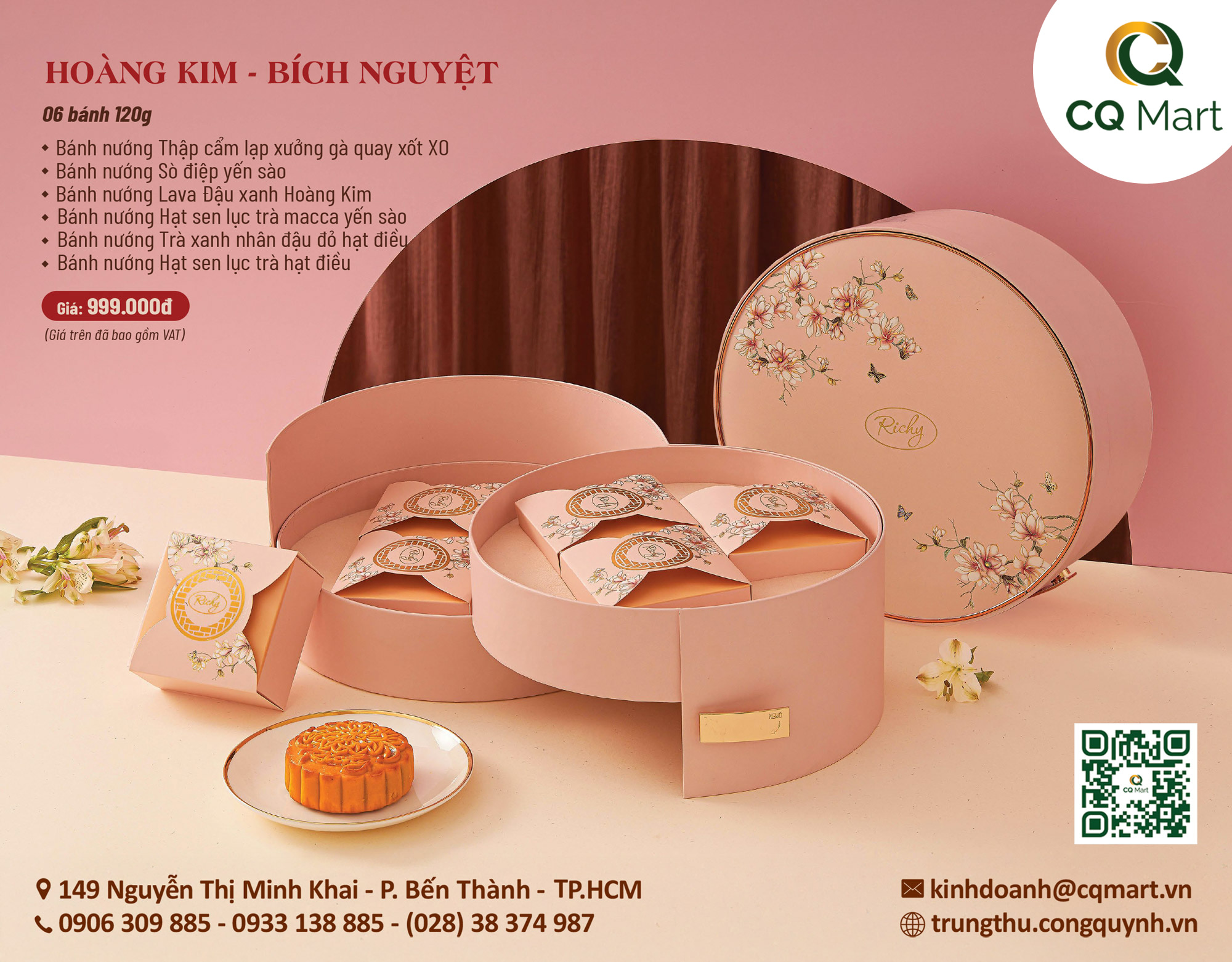 Bánh trung thu Richy Hoàng Kim - Bích Nguyệt