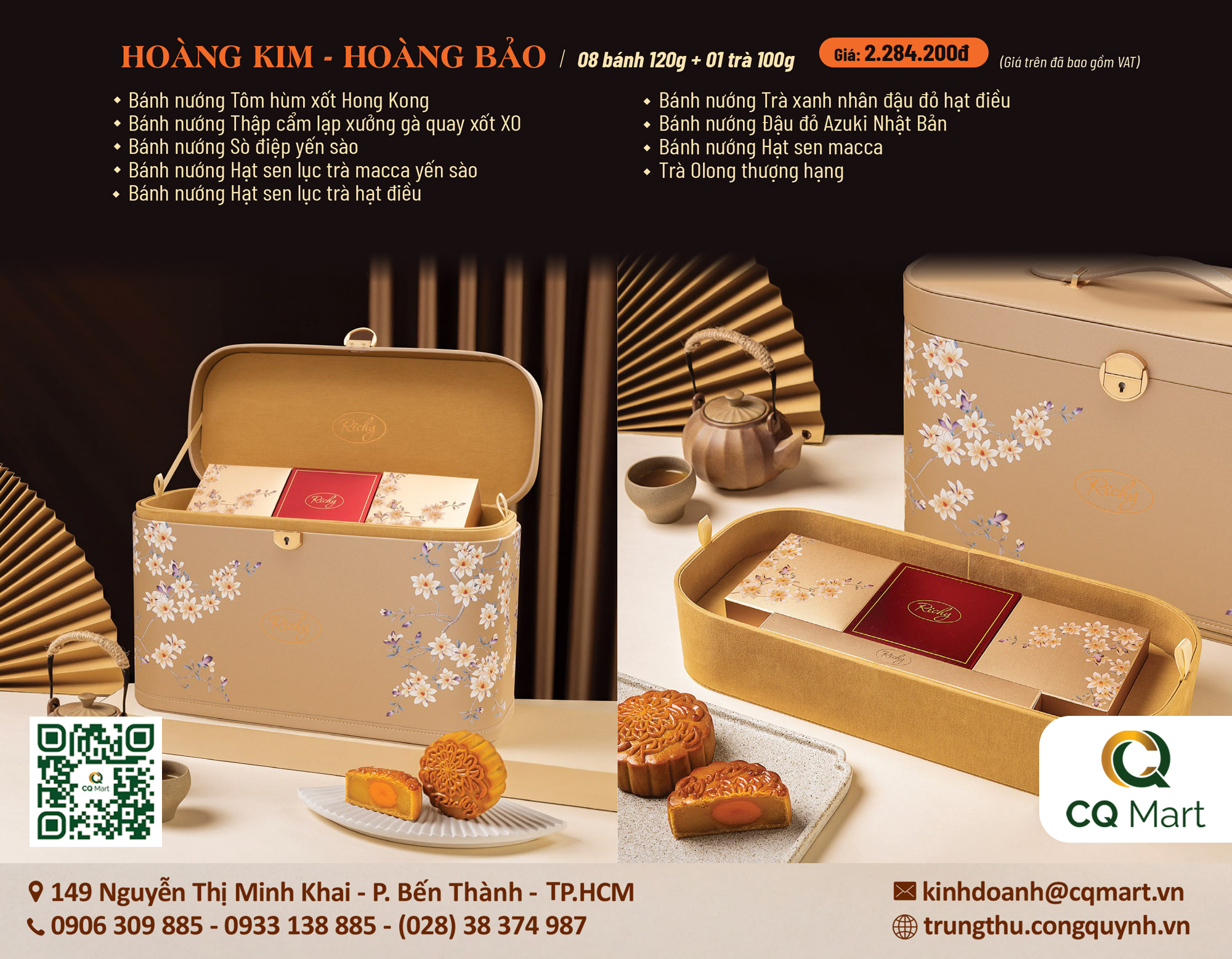 Bánh trung thu Richy Hoàng Kim - Hoàng Bảo