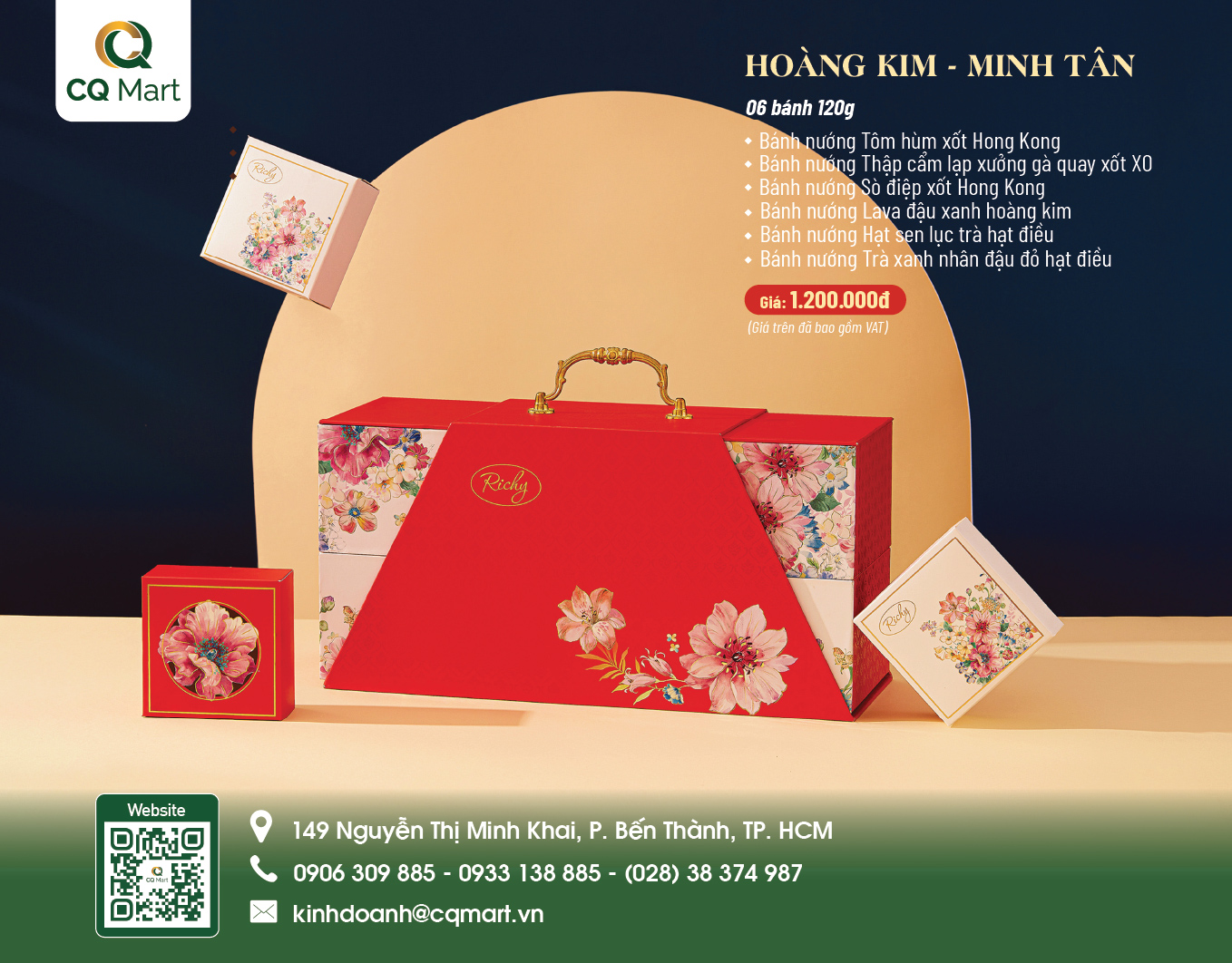 Bánh trung thu Richy Hoàng Kim - Minh Tân