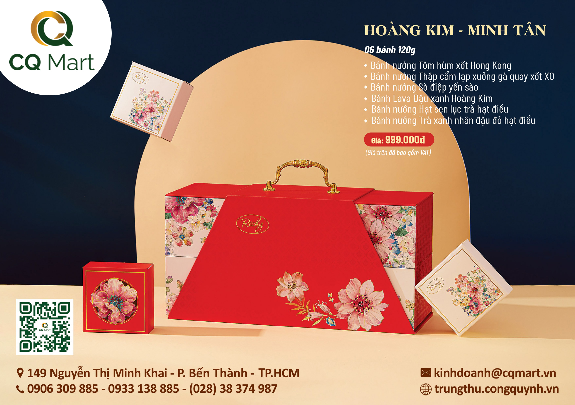 Bánh trung thu Richy Hoàng Kim - Minh Tân