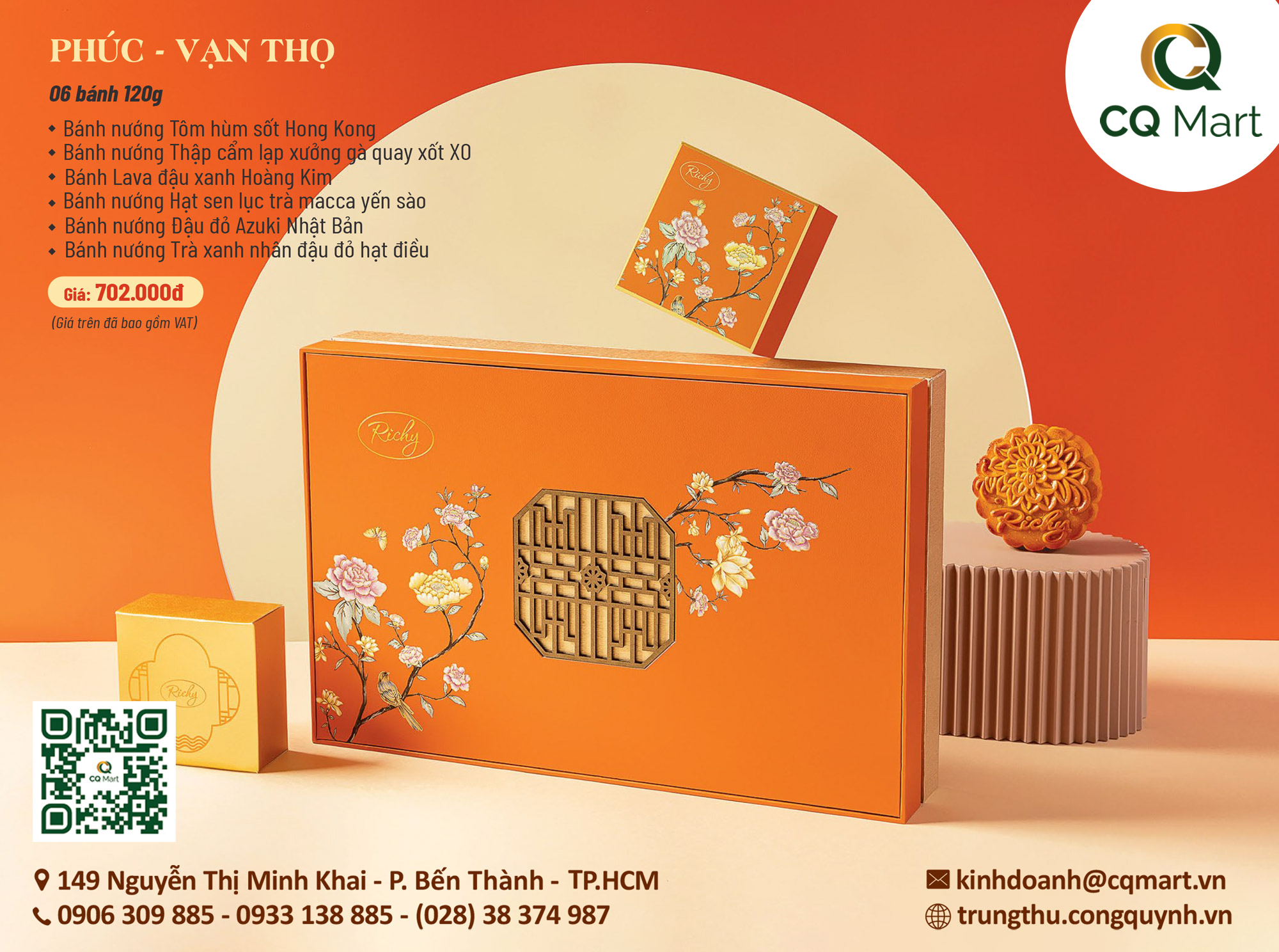 Bánh trung thu Richy Phúc - Vạn Thọ