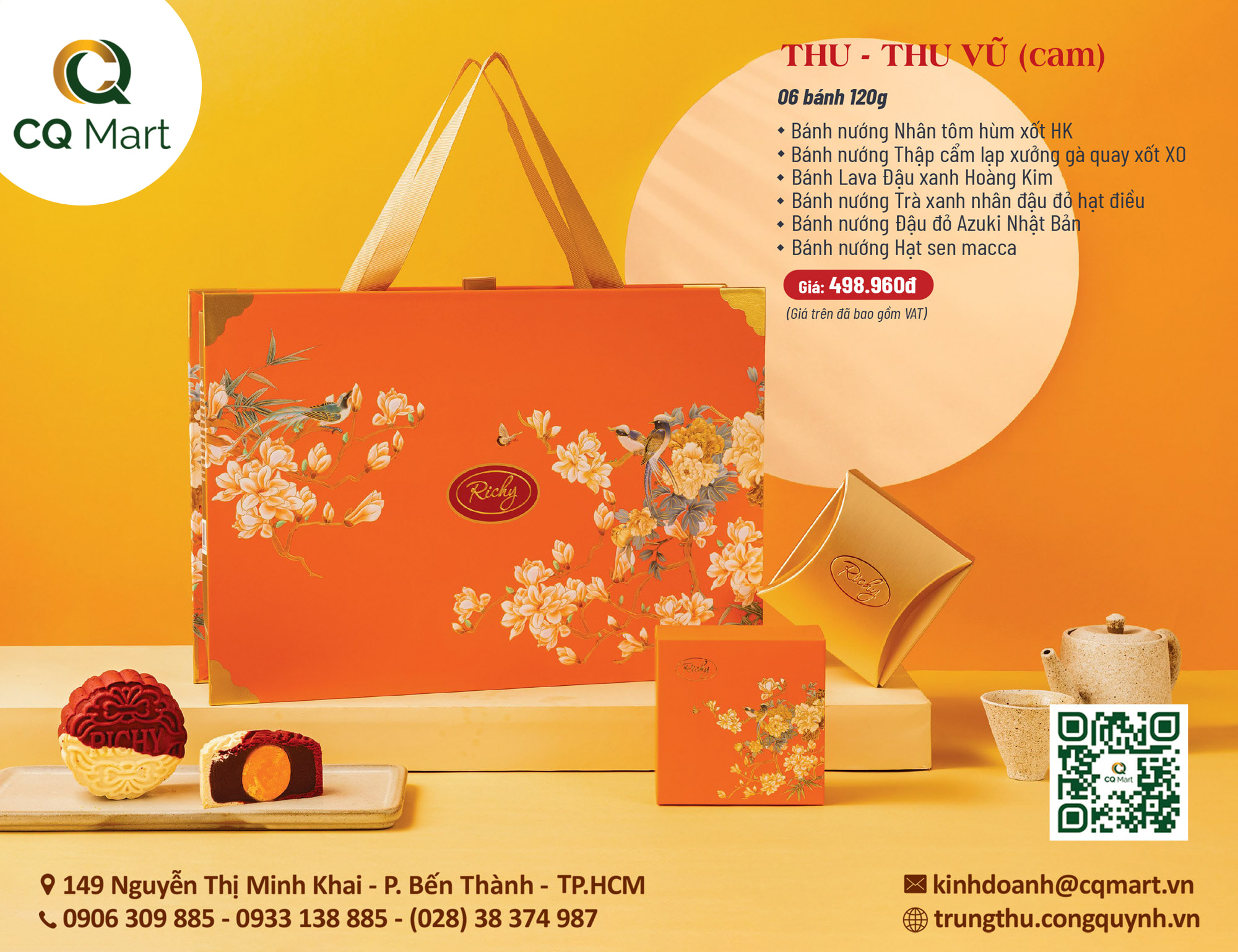 Bánh trung thu Richy Thu - Thu Vũ (Cam)