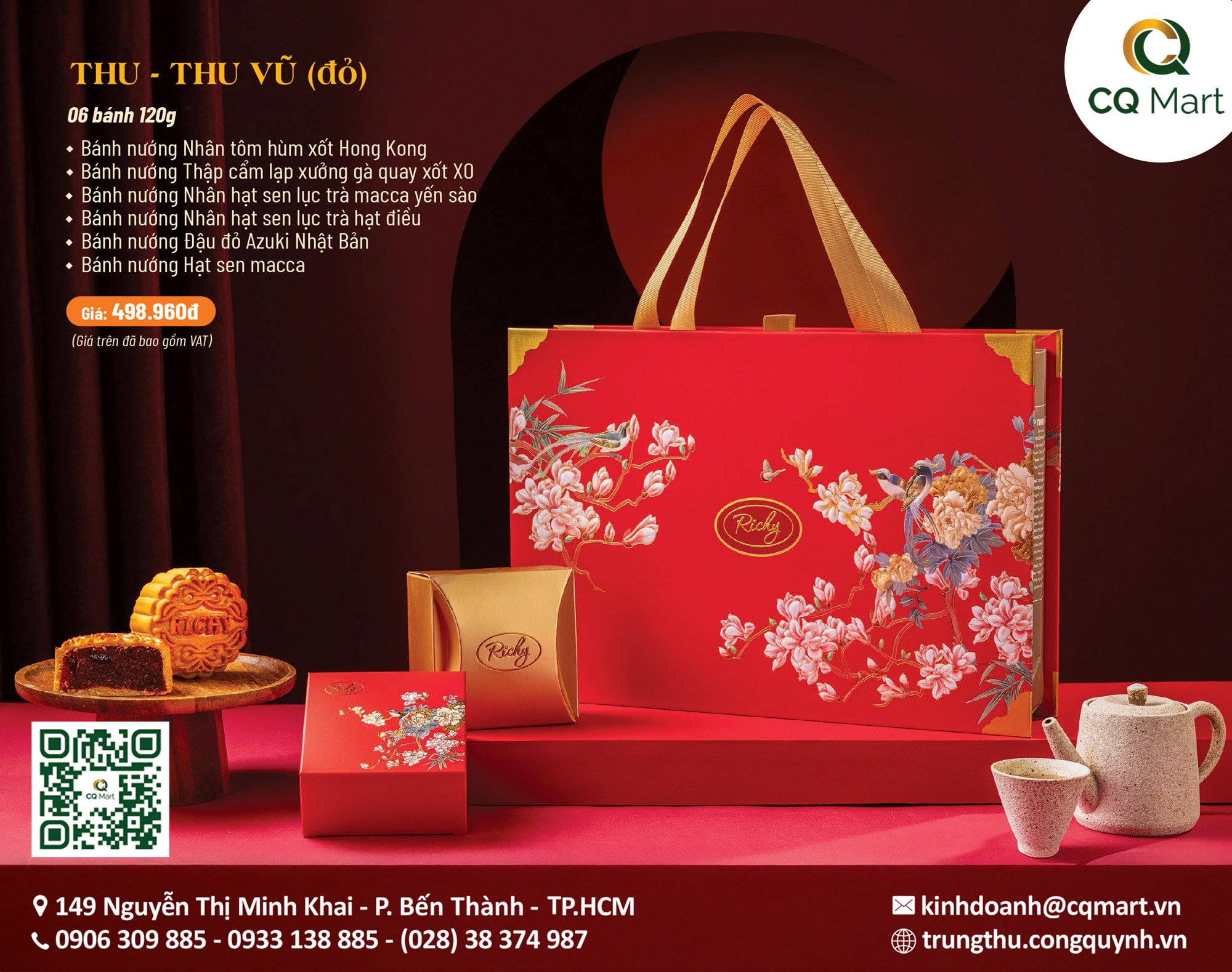 Bánh trung thu Richy Thu - Thu Vũ (Đỏ)