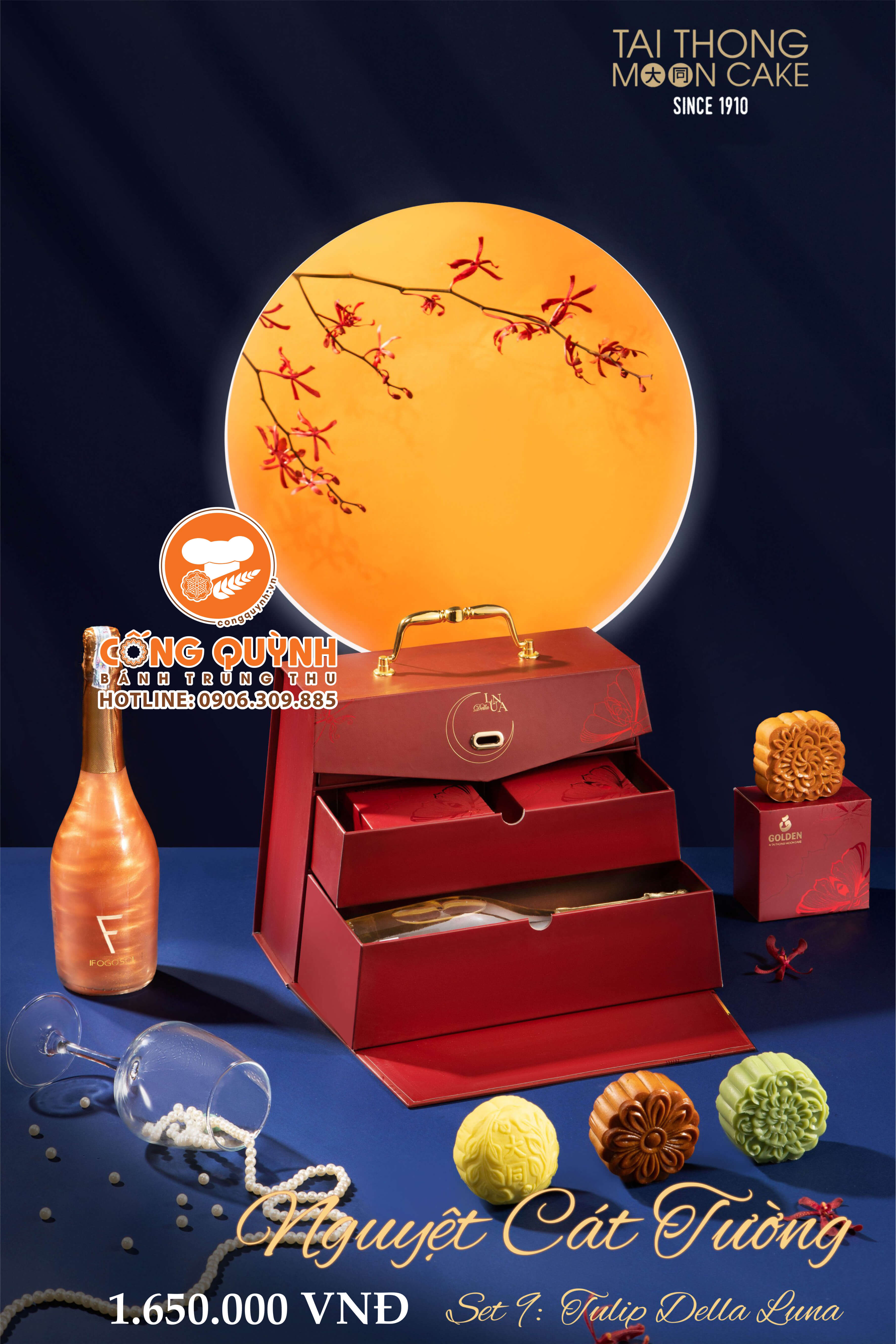 Bánh Trung Thu Tai Thong 2023 Nguyệt Cát Tường Set 9
