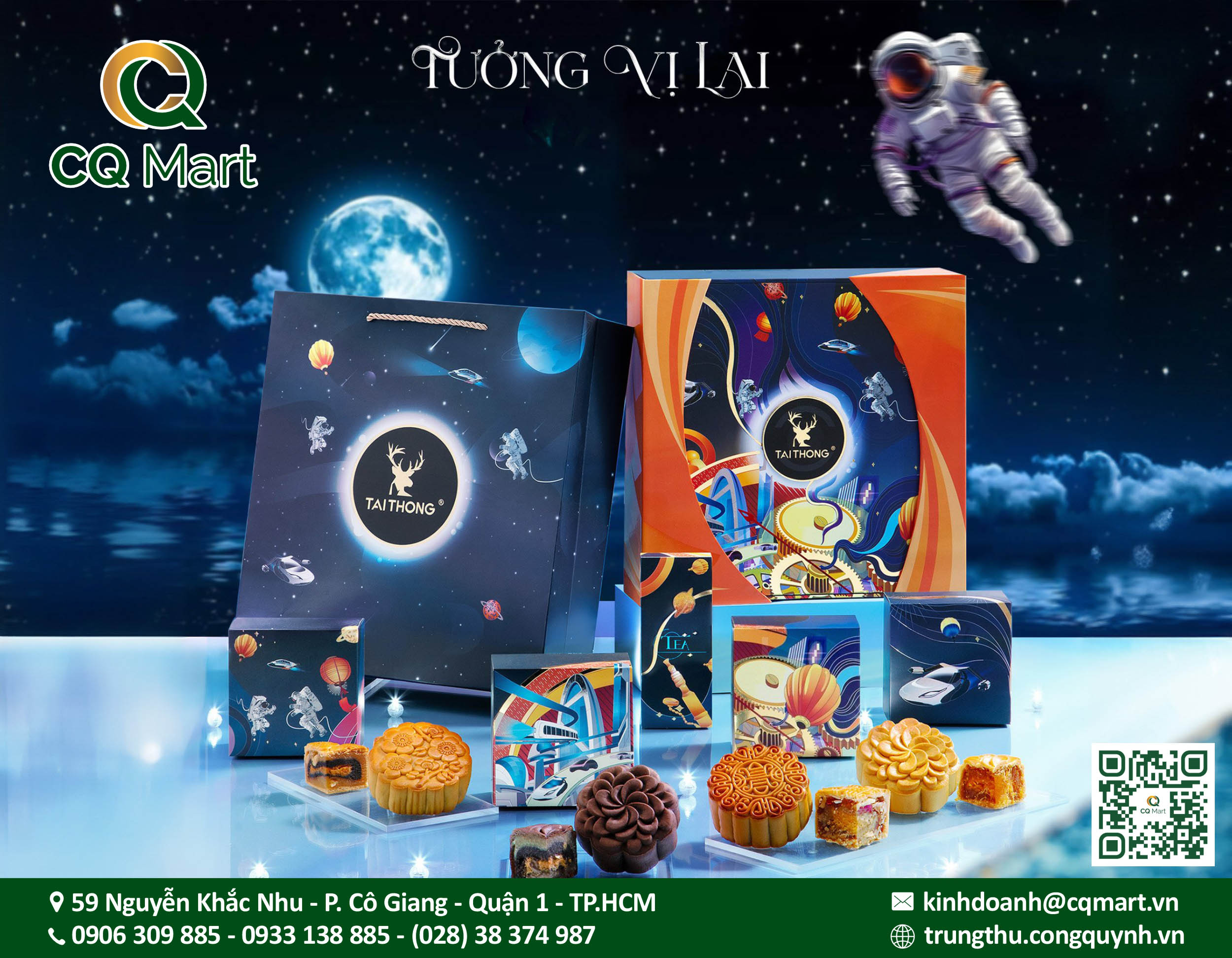 Bánh Trung Thu Tai Thong 2025 Tưởng Vị Lai Set 3