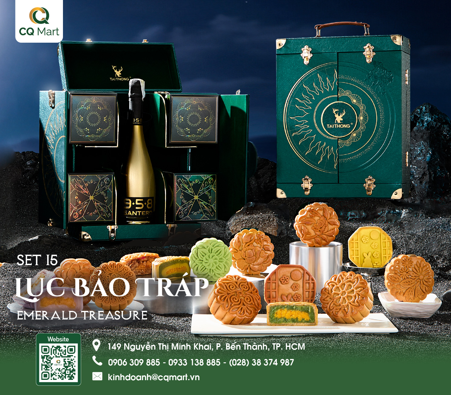 Bánh Trung Thu Tai Thong  - Lục Bảo Tráp 15