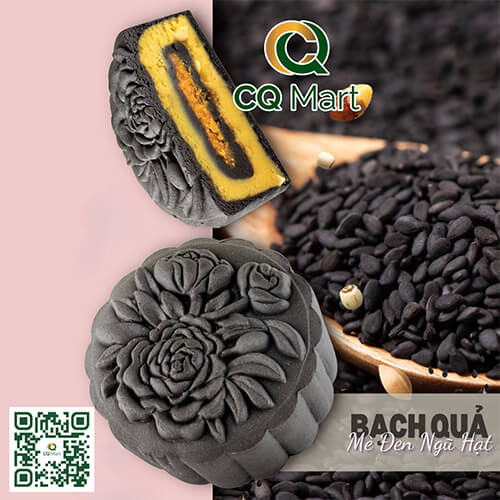 Bánh trung thu Taithong Bạch Quả Mè Đen Ngũ Hạt