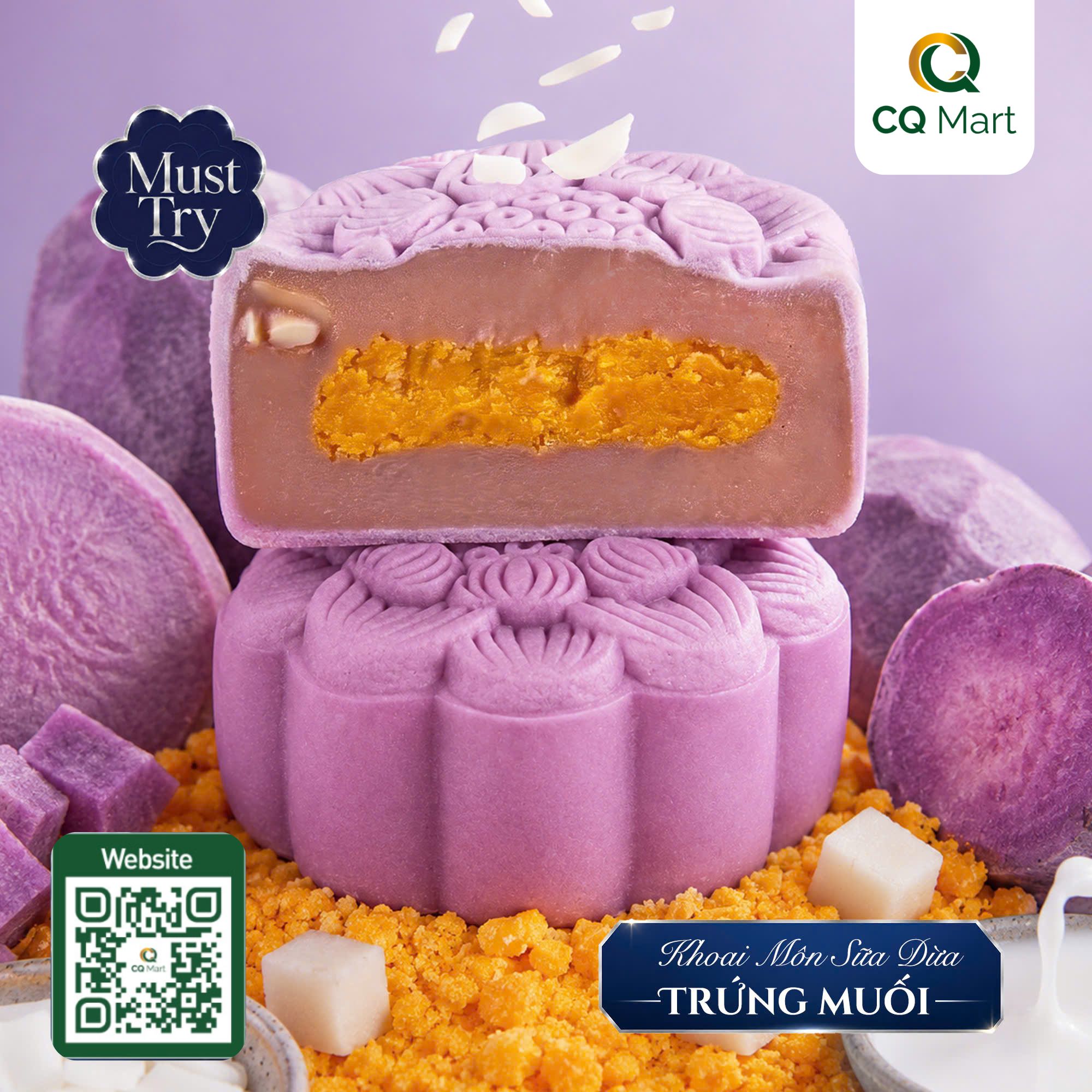 Bánh trung thu Taithong Khoai Môn Sữa Dừa Trứng Muối