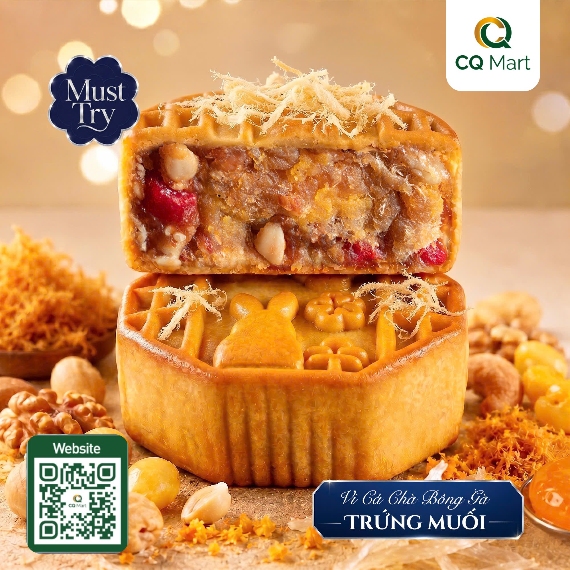 Bánh trung thu Taithong Thập Cẩm Vi Cá Chà Bông Gà Trứng Muối