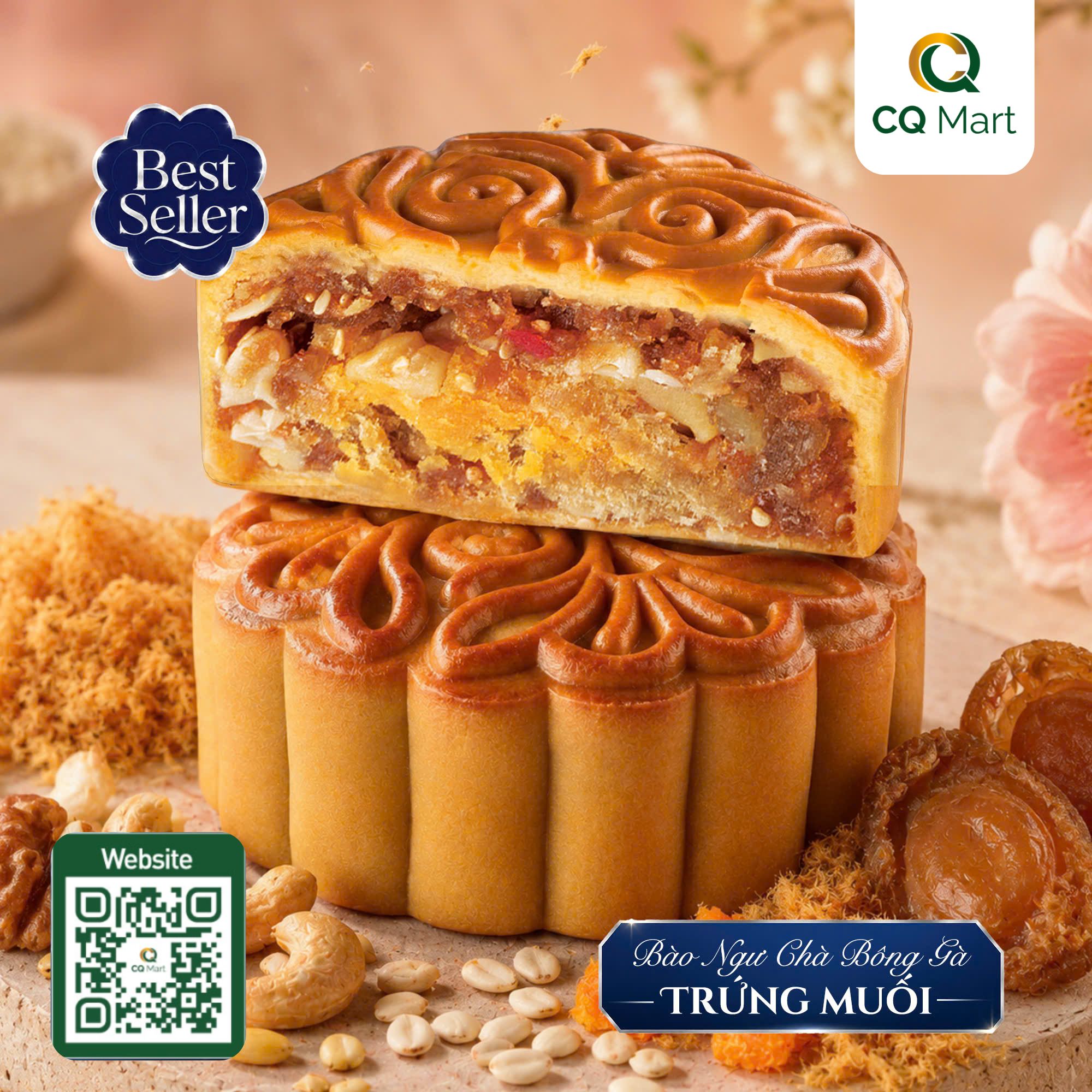 Bánh trung thu Taithong Thập Cẩm Bào Ngư Chà Bông Gà Trứng Muối