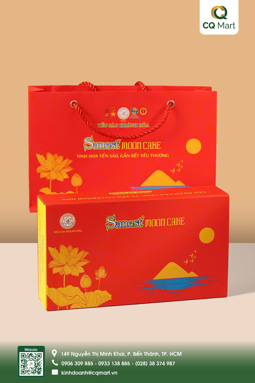 Bánh Trung Thu Yến Sào Khánh Hòa - Hộp H2/200 1C1D