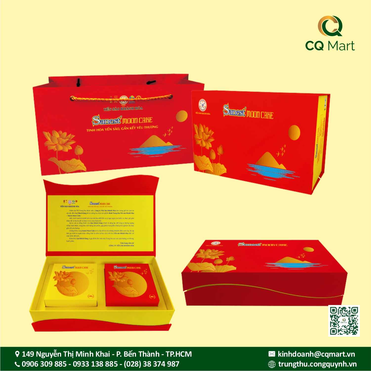 Bánh Trung Thu Yến Sào Khánh Hòa Combo 2 Bánh H2/200 1C1D