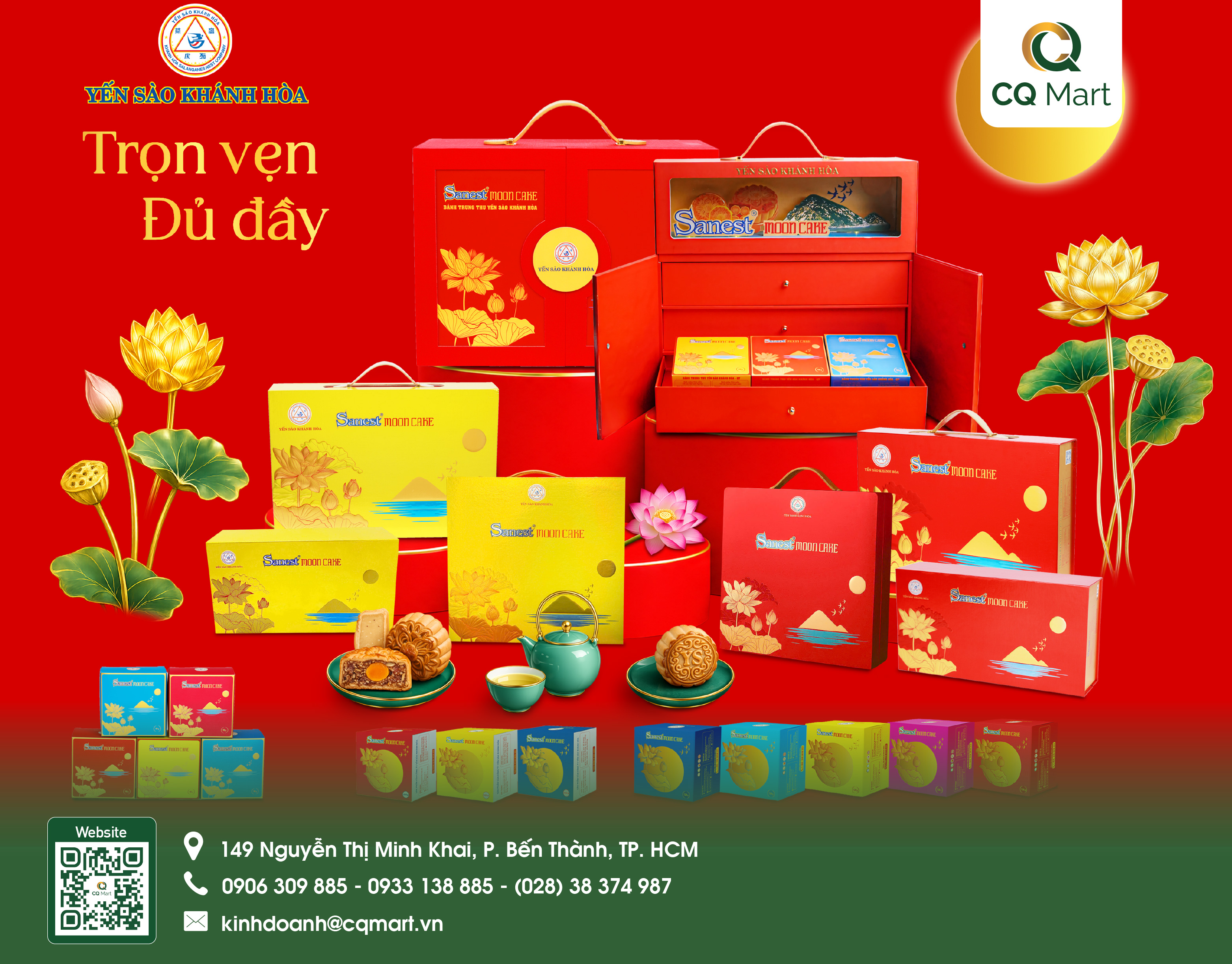 Bánh Trung Thu Yến Sào Khánh Hòa - Hộp H4/120 4C