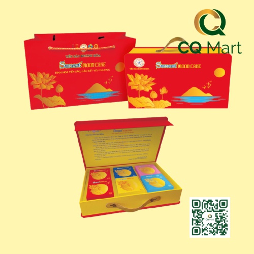 Bánh Trung Thu Yến Sào Khánh Hòa Hộp H6/200 3C1M2D