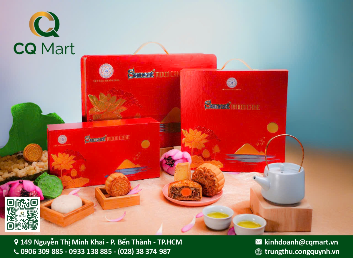 Bánh Trung Thu Yến Sào Khánh Hòa Hộp 4 Bánh