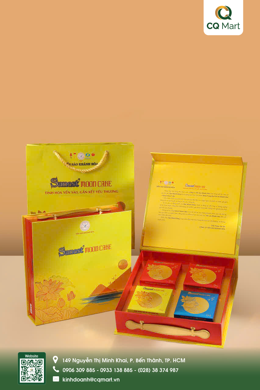 Bánh Trung Thu Yến Sào Khánh Hòa Hộp 4 Bánh