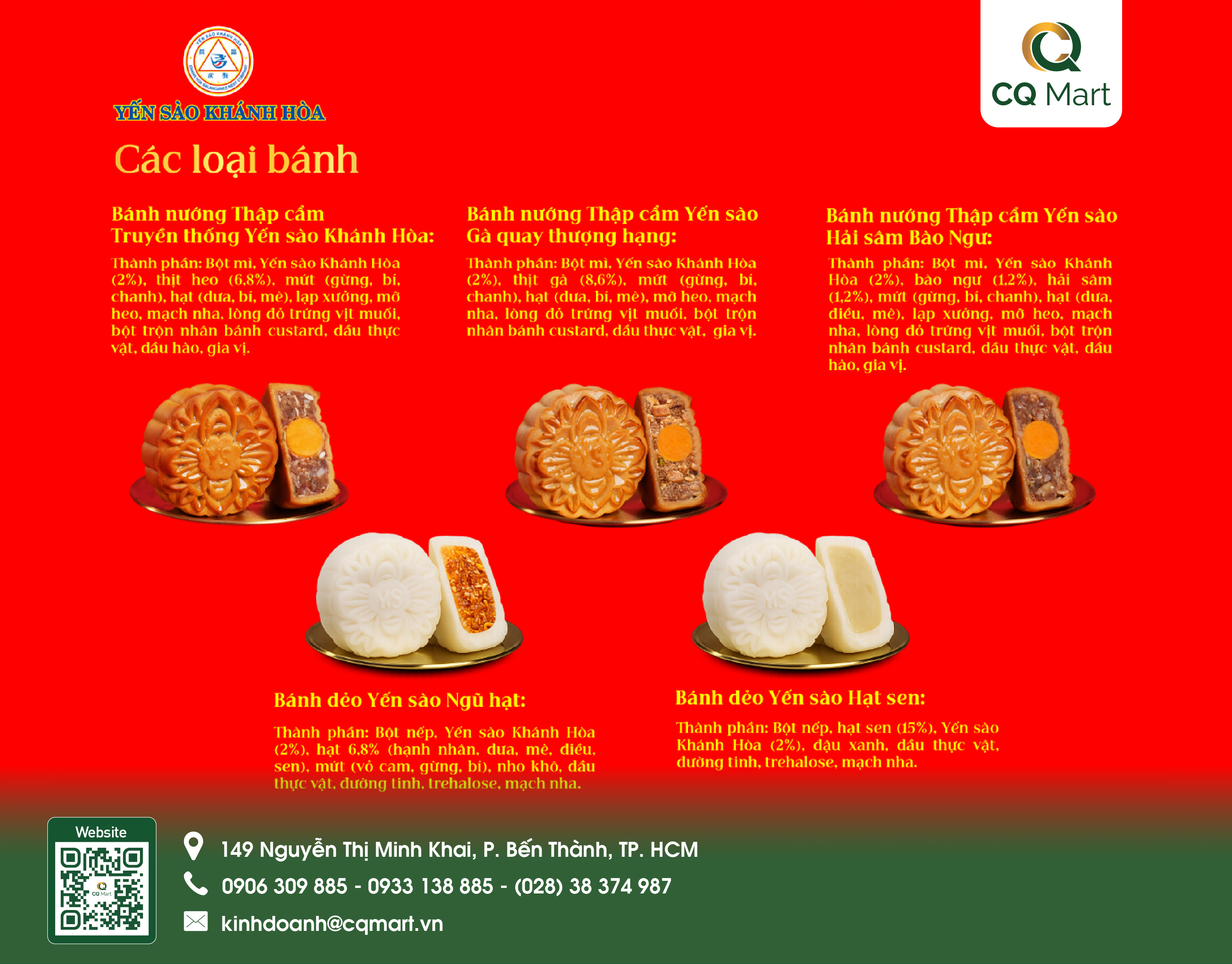 Bánh Trung Thu Yến Sào Khánh Hòa Hộp 4 Bánh