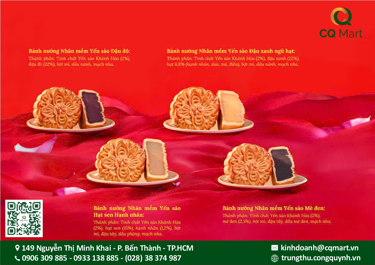 Bánh Trung Thu Yến Sào Khánh Hòa Hộp 9 Bánh
